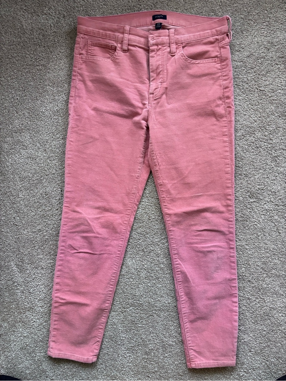 J.Crew factory Pink High-Rise Stretch Women’s cord